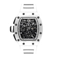 Skeleton Chronograph 44 – Openworked Dial | White Case & White Rubber Strap