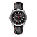 Modern Classic 40 – Blue Dial with Orange Accents | Silver Tone Case & Blue Fabric Strap